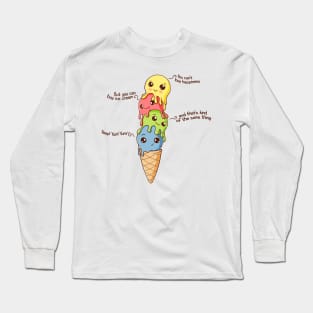 Ice Cream Happiness Long Sleeve T-Shirt